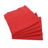 5 Microfibres rouges sans couture 300gm2