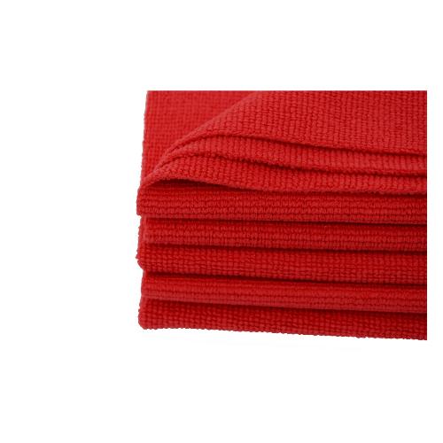 Eponge - Peau De Chamois - Microfibre - Chiffon 5 Microfibres rouges sans couture 300gm2