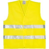 5x Gilet De Securite Jaune 2 Bandes Reflechissantes - Incar