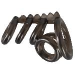 6 Anneaux compatible avec penis - fume - 7cm - D2.2-4.1cm 6 Anneaux compatible avec penis - fume - 7cm - D2.2-4.1cm