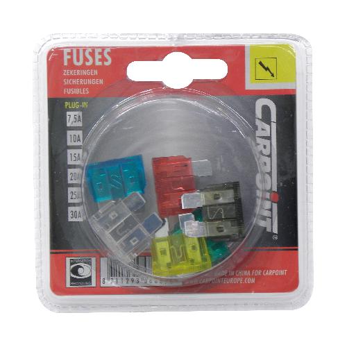 Fusibles pour auto ATO 6 Fusibles assortis 7.5A 10A 15A 20A 25A 30A