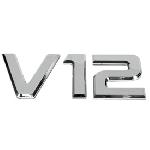 6x Embleme V12 chrome 3D compatible avec camion - 20x9cm