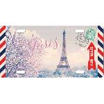 Objet De Decoration Murale 6x Plaques postales Tour Eiffel 9x18cm