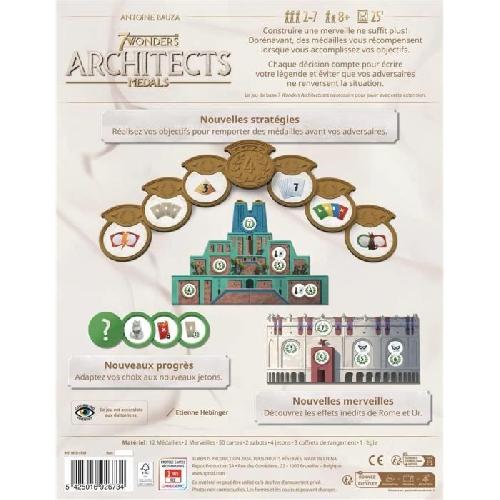 Jeu De Societe - Jeu De Plateau 7 Wonders Architects - Medals -Ext-