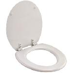 Abattant + lunette WC universel plastique blanc - archives