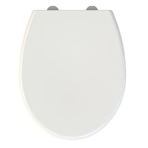 Abattant Wc - Rehausseur Abattant WC en thermodur - fermeture progressive et declipsable FALLY - Blanc Brillant