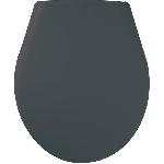 Abattant WC Marina Gris - Polypropylene - Gelco - Déclipsable - Fixation universelle