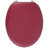 Abattant Wc - Rehausseur GELCO DESIGN Abattant WC Dolce - Charnieres inox - Bois moulé - Rouge cardinal