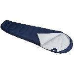 ABBEY CAMP Sac de couchage momie - 100 polyester - Temperature de confort - 10oC - 200 x 80cm - Bleu Marine