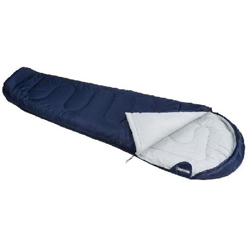 ABBEY CAMP Sac de couchage momie - 100 polyester - Temperature de confort - 10oC - 200 x 80cm - Bleu Marine