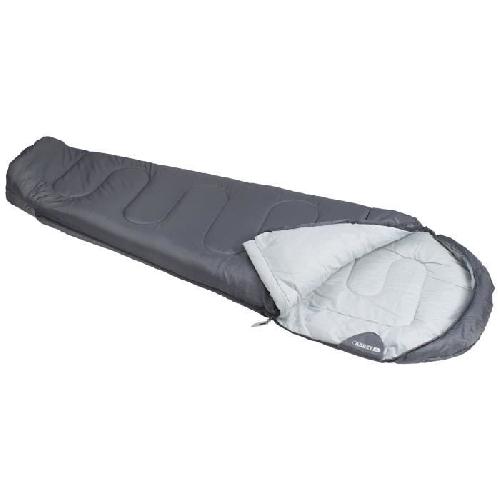 ABBEY CAMP Sac de couchage momie - 100 polyester - Temperature de confort - 10oC env - 200 x 80cm - Gris