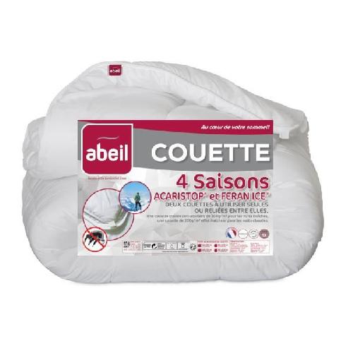 Couette ABEIL Couette 4 Saisons ANTI-ACARIENS 140x200cm