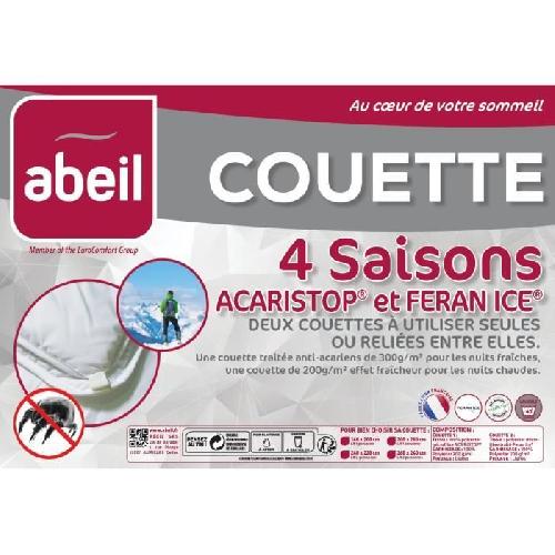 Couette ABEIL Couette 4 Saisons ANTI-ACARIENS 140x200cm