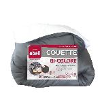 ABEIL Couette Bicolore - 140 x 200 cm - Blanc et gris