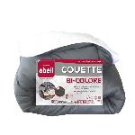 ABEIL Couette chaude Bicolore - 140 x 200 cm - Blanc et gris