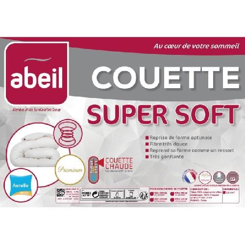 Couette ABEIL Couette chaude SUPERSOFT 200x200cm