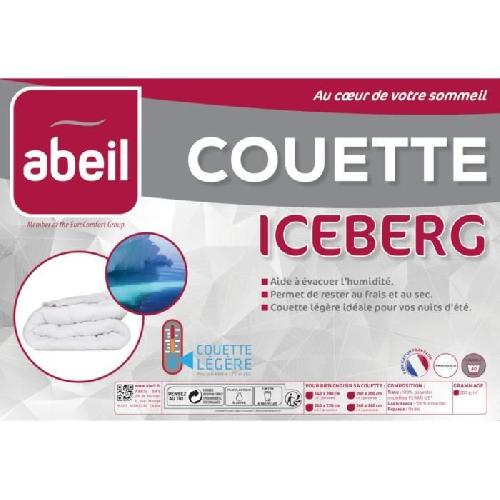 Couette ABEIL Couette légere ICEBERG 240x260cm