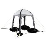 Abris De Camping Abri gonflable - KAMPA - AIR Shleter 200 - 2 x 2 m - Gris et noir