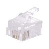 Accessoire Coffret De Communication - Connecteur Rj45 - Panneau De Brassage Fiche modulaire RJ11 male pour cable telephonique plat x10