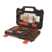 Accessoire - Consommable Machine Outil Coffret Vissage Perçage BLACK+DECKER A7231-XJ - 76 Accessoires Forets. Douilles. Embouts