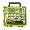 Accessoire - Consommable Machine Outil RYOBI - Mallette 71 accessoires de vissage mixtes : 43 embouts 25 mm. 18 embouts 50 mm + 9 douilles & 1 porte-embout - RAKDD71