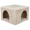 Accessoire De Cage - Abri Petit Animal Abri douillet peluche - 36 × 25 × 36 cm - Beige - Pour lapins et petits rongeurs