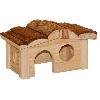 Accessoire De Cage - Abri Petit Animal Maison pour petit rongeur - KERBL - Nature - 20 x 14 x 12 cm