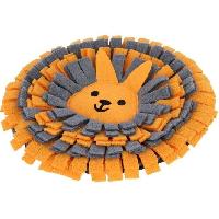 Accessoire De Cage - Abri Petit Animal Tapis a renifler pour lapins - KERBL - Ø25 cm - Prise ludique - Antidérapant