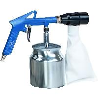 Accessoire Materiel Pneumatique Pistolet de sablage pneumatique - SCHEPPACH - 113L/min - Embout caoutchouté et sac collecteur