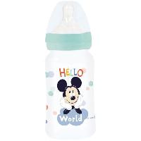 Accessoire Pour Repas Biberon - Disney Baby - Mickey - 240 ml - Sans BPA - Tétine en silicone 3 positions