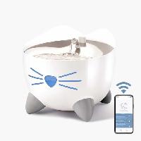 Accessoire Pour Repas CAT IT Fontaine a eau connectée pour chat - 2L (Acier inox. stérilisation UVC et application)
