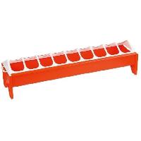 Accessoire Pour Repas Mangeoire - KERBL - Orange - 12 x 50 cm - PVC - Pour jeunes poules