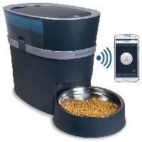 Accessoire Pour Repas PetSafe - Distributeur de Croquettes Automatique Connecté Smart Feed pour Chien/Chat. avec minuterie. bol en acier inoxydable. 5.7