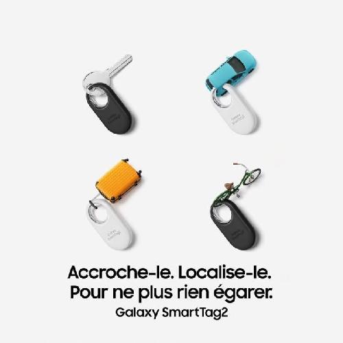 Gps Pour Mobile - Pda Accessoire pour téléphone mobile Samsung Pack de 4 Galaxy SmartTag2 Noir et Blanc