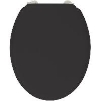 Accessoire Salle De Bain ABATTANT DUPLO NOIR - POUDRE DE BAMBOU