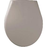 Accessoire Salle De Bain Abattant Marina Taupe - Polypropylene - Gelco - Déclipsable - Entraxe de fixation universelle