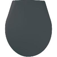 Accessoire Salle De Bain Abattant WC Marina Gris - Polypropylene - Gelco - Déclipsable - Fixation universelle