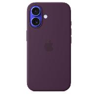 Accessoire Telephone APPLE iPhone 16 - Coque en silicone avec MagSafe - Plum