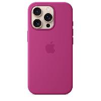 Accessoire Telephone APPLE iPhone 16 Pro - Coque en silicone avec MagSafe - Fuchsia