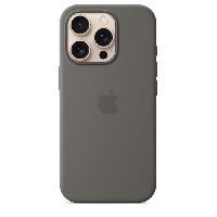 Accessoire Telephone APPLE iPhone 16 Pro - Coque en silicone avec MagSafe - Stone Gray