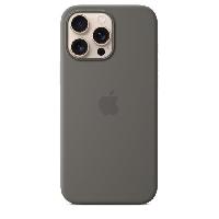 Accessoire Telephone APPLE iPhone 16 Pro Max - Coque en silicone avec MagSafe - Stone Gray