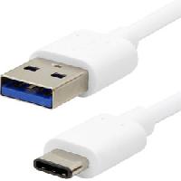 Accessoire Telephone Cable de charge USB-C 2.0 1m - Blanc - Moxie