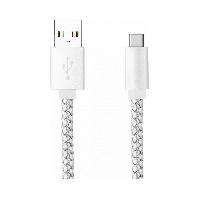 Accessoire Telephone Cable tresse USB-C Argent Moxie - Moxie