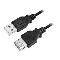 Accessoire Telephone Cable USB 2.0 USB A femelle USB A male 200cm - Noir