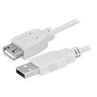 Accessoire Telephone Cable USB 2.0 USB A femelle USB A male 300cm - Gris