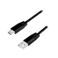 Accessoire Telephone Cable USB 2.0 USB A male USB B micro prise male 100cm - Noir