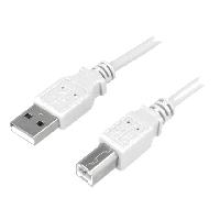 Accessoire Telephone Cable USB 2.0 USB A male USB B prise male 500cm - Gris