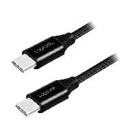 Accessoire Telephone Cable USB C 2.0 male des deux cotes 0.3m - Noir