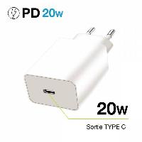 Accessoire Telephone Chargeur Secteur type-C Power delivery 20W - Moxie