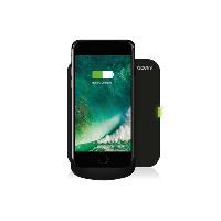 Accessoire Telephone Cique de recharge Zens et chargeur sans fil Qi compatible avec iPhone 7 - noir
